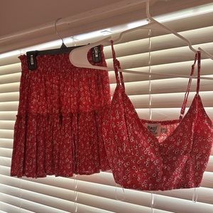 Princess Polly red matching set